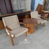 Kursi Teras Rangka Kayu Jati Mix Bahan Lum Tali Halus