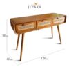 Meja Console Retro Minimalis Kayu Jati