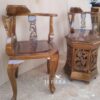 Kursi Teras Bunga Tulip Kayu Jati