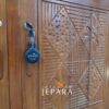 Lemari Pakaian 2 Pintu Mininalis Ukiran Motif Kayu Jati