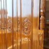 Lemari Pakaian Kayu Jati Ukiran Mahkota Stupa